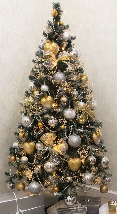Silver and Gold Christmas Tree